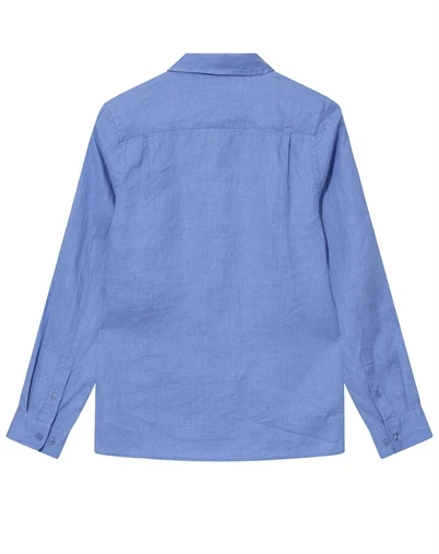 Mos Mosh Gallery - MMGTheo Linen Skjorte - Silver Lake Blue